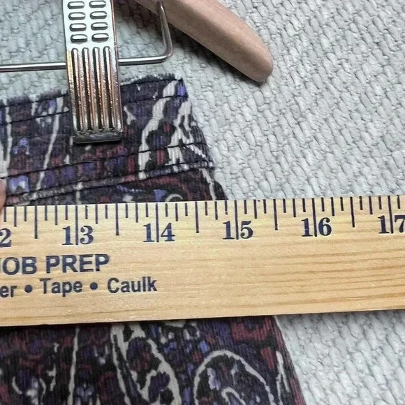 Knox Rose Womens Purple Paisley Corduroy Mini Skirt Sz 6 Nwt Bohemian 70S - Picture 6 of 7